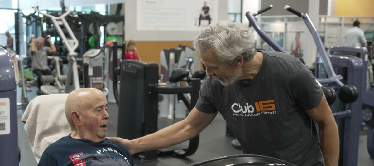 Trevor Linden with a longtime member